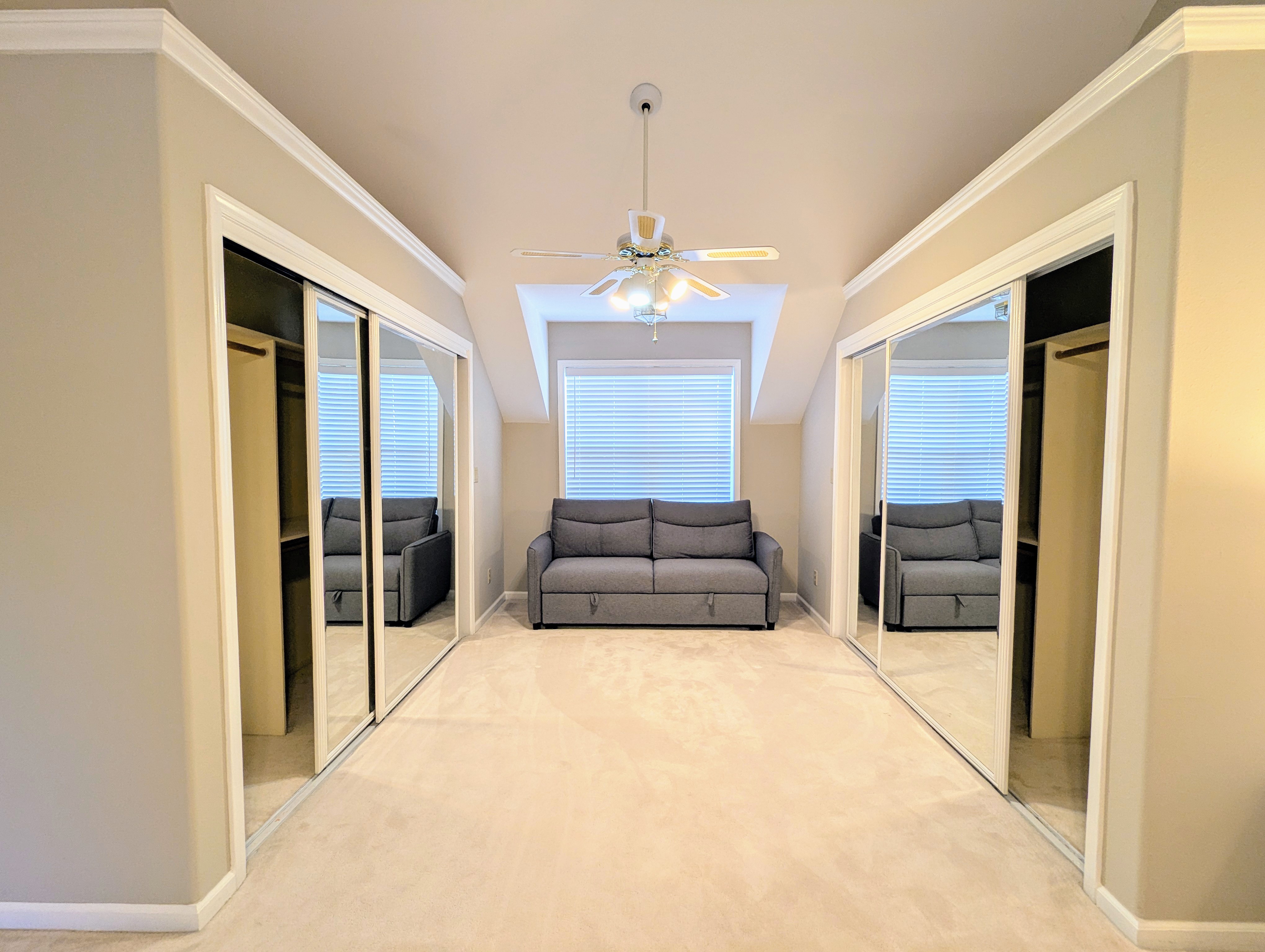 Dining area with mountain views